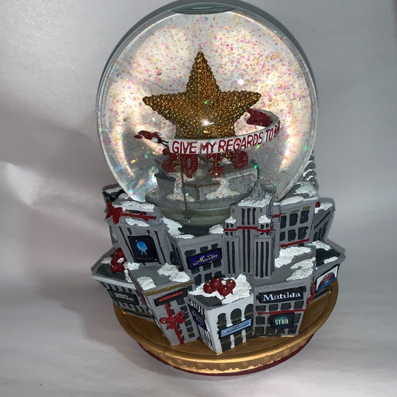 RARE! musical BROADWAY SHOW GLOBE rotates 2016